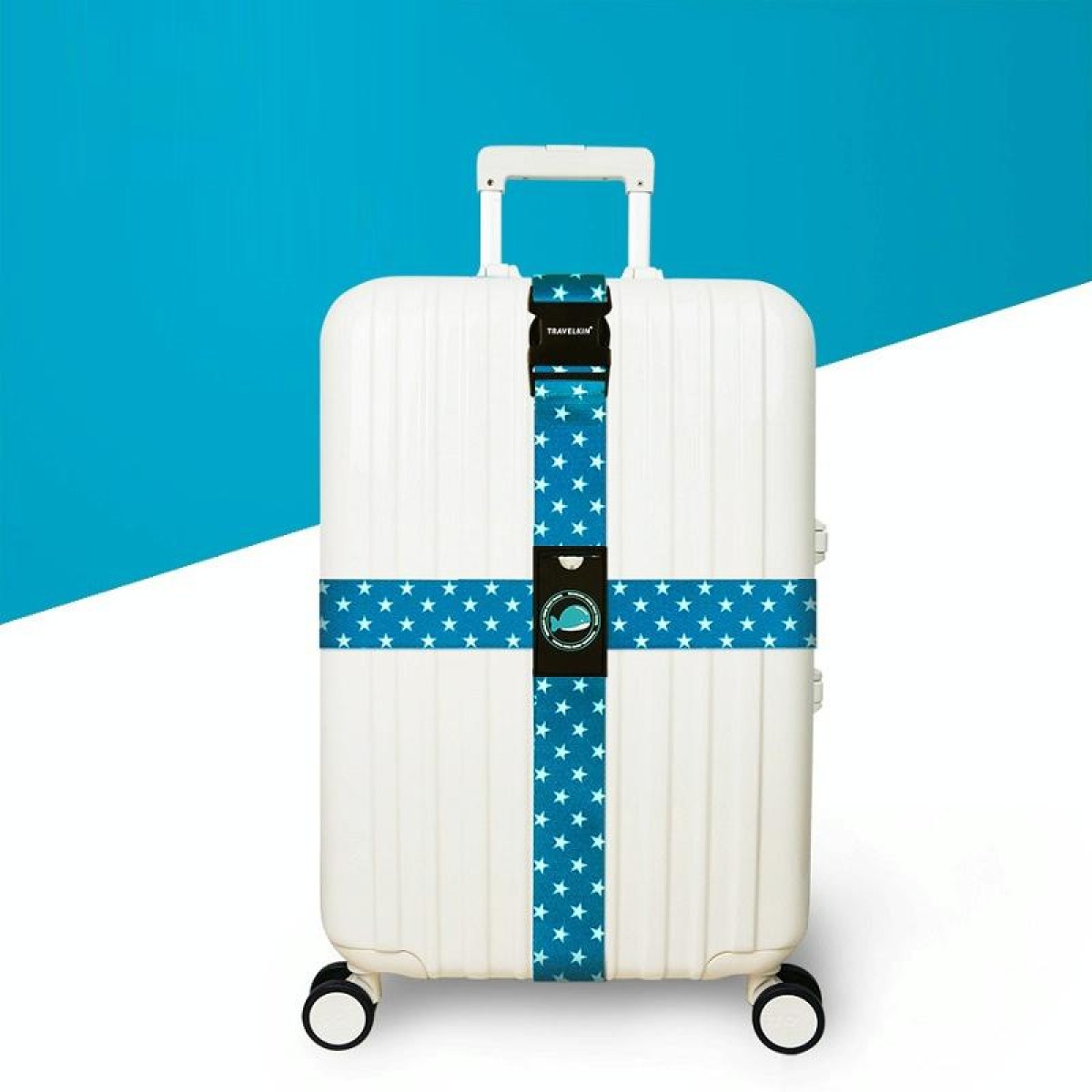 Cross Luggage Strap Without Combination Lock(Blue Star)