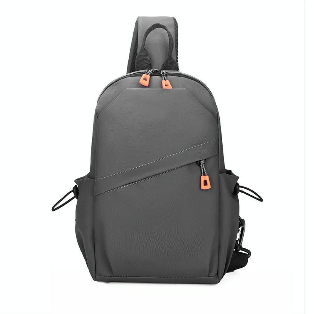 Outdoor Leisure Travel Men Waterproof Lightweight Chest Bag(Grey)