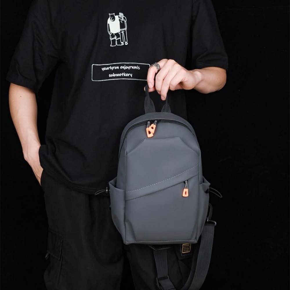 Outdoor Leisure Travel Men Waterproof Lightweight Chest Bag(Grey)