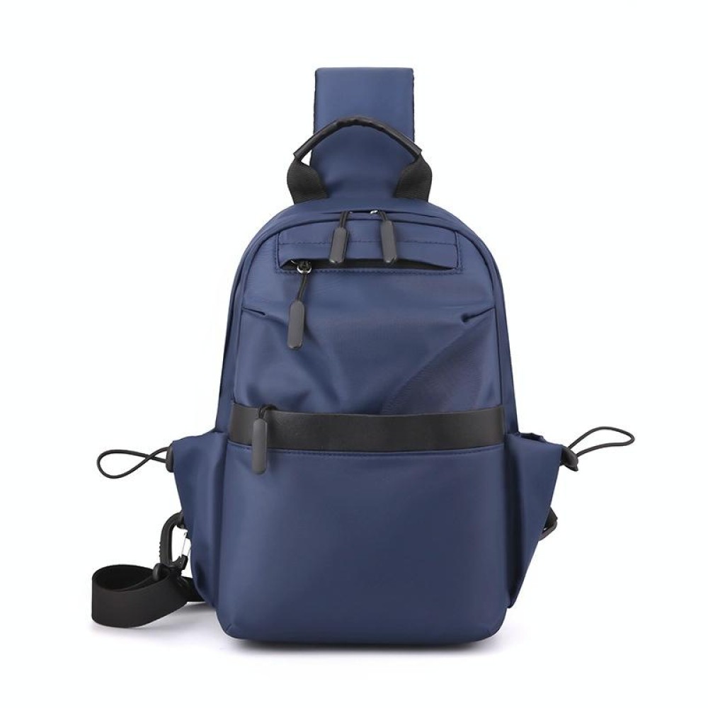 Men Messenger Large Capacity Sports Chest Bag(Dark Blue)