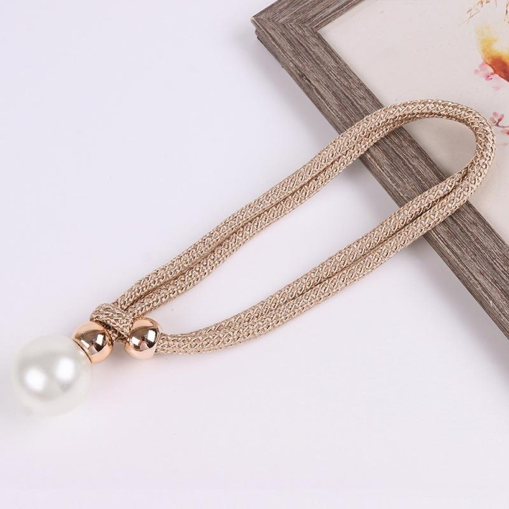 Pearl Curtain Clip Curtain Holders Tie Back Buckle Curtain Decor Accessories(Champagne)