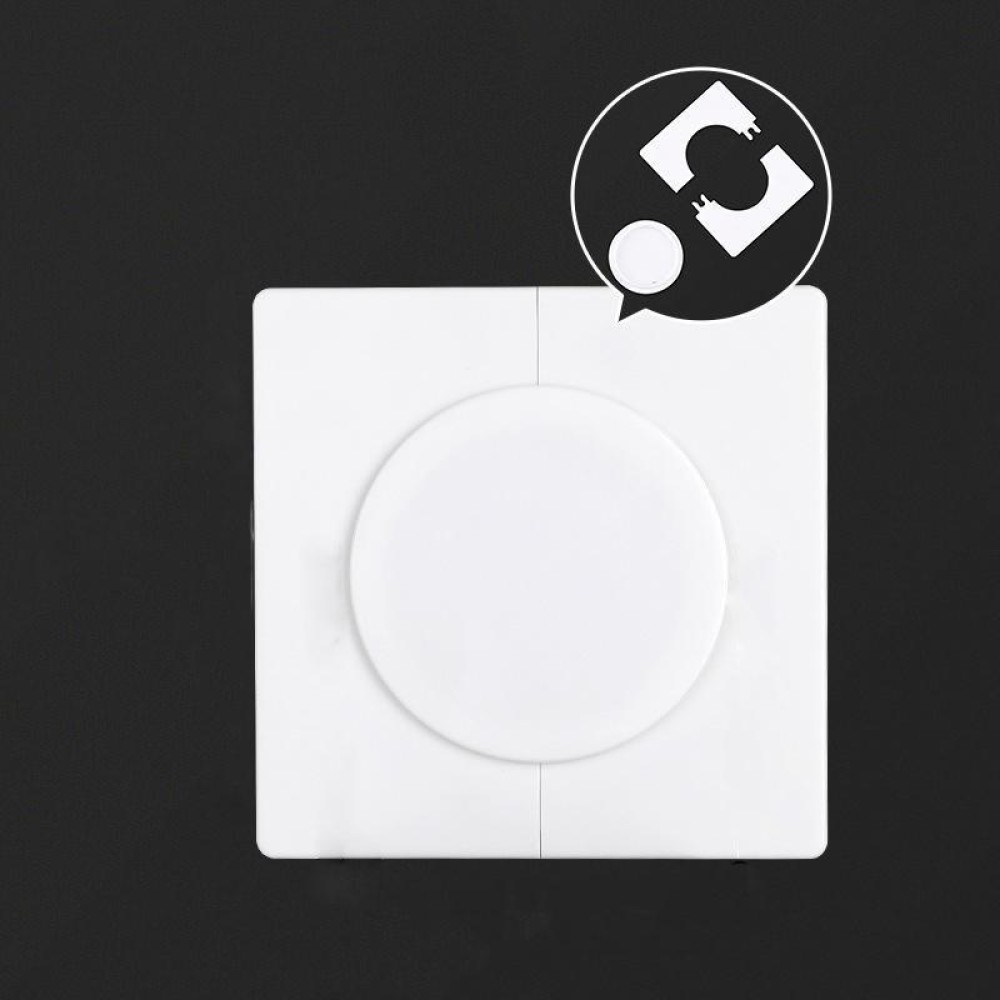 Square Air Conditioning Hole Decoration Cover Wall Hole Plug, Style: Split 5cm White