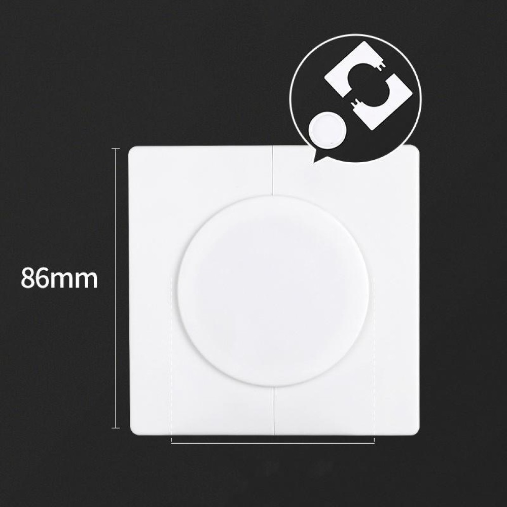 Square Air Conditioning Hole Decoration Cover Wall Hole Plug, Style: Split 5cm White