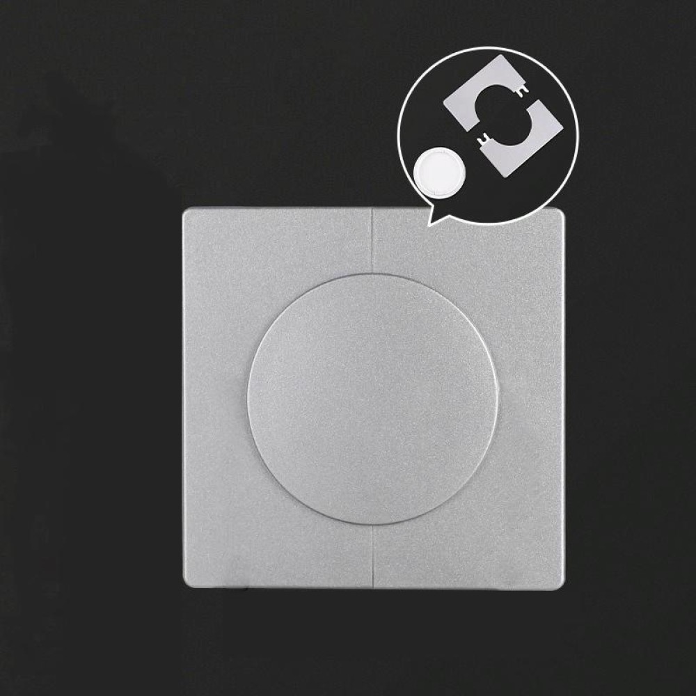 Square Air Conditioning Hole Decoration Cover Wall Hole Plug, Style: Split 5cm Silver