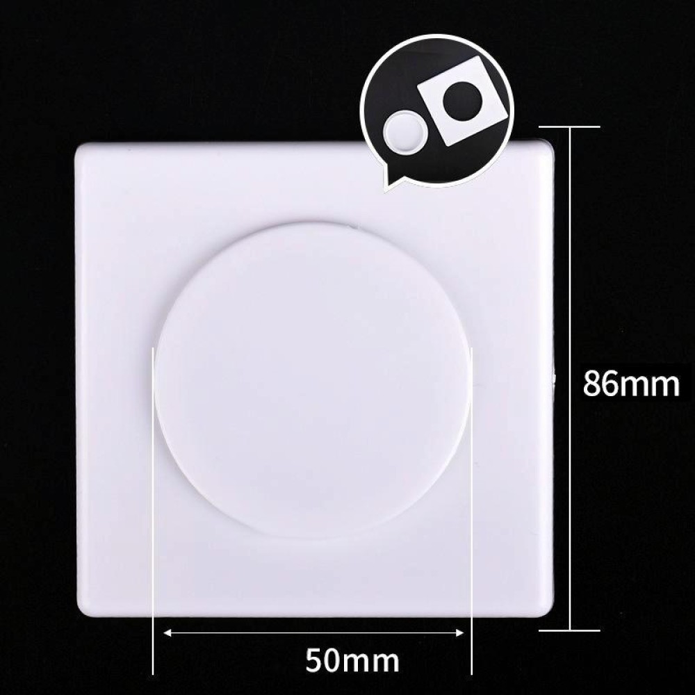 Square Air Conditioning Hole Decoration Cover Wall Hole Plug, Style: 9cm White