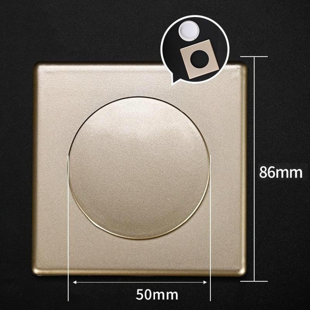 Square Air Conditioning Hole Decoration Cover Wall Hole Plug, Style: 9cm Gold
