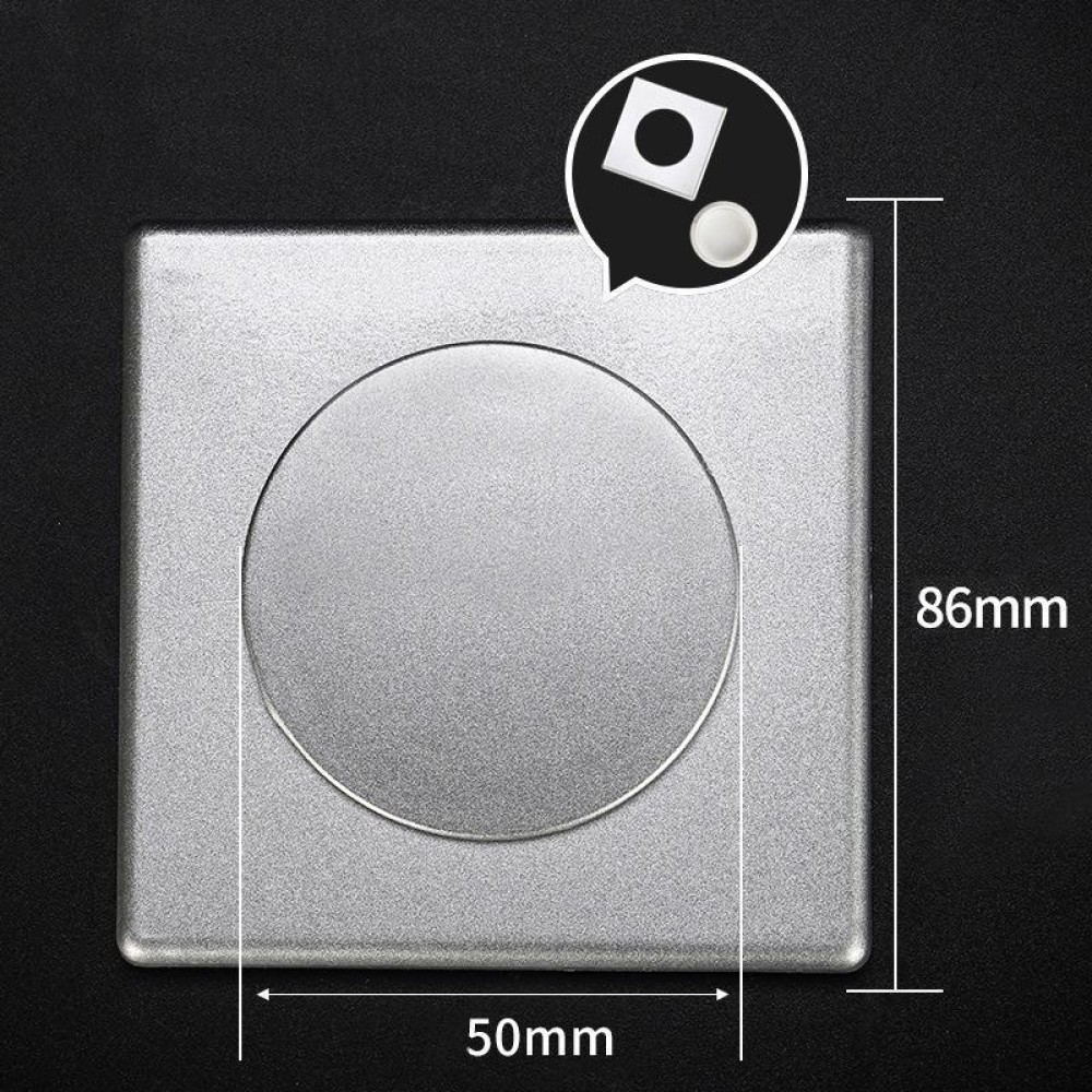 Square Air Conditioning Hole Decoration Cover Wall Hole Plug, Style: 9cm Silver
