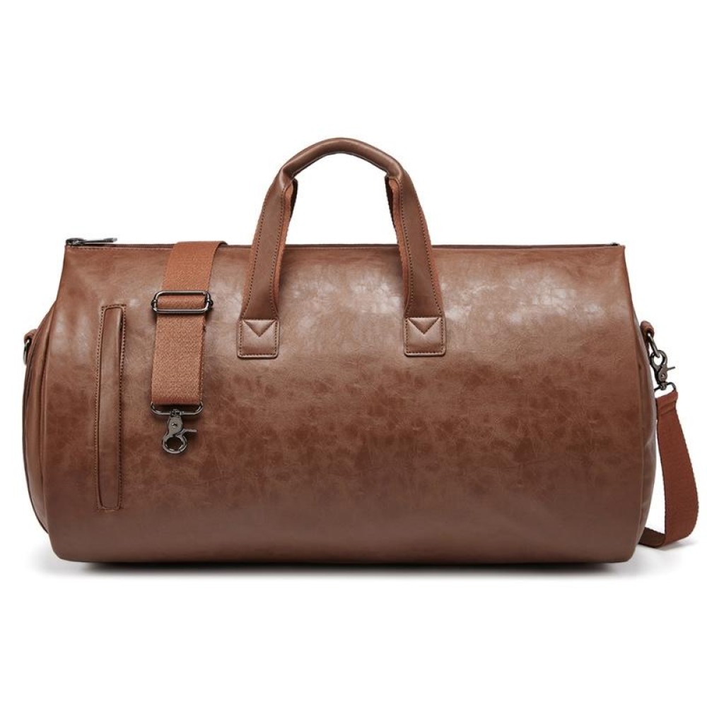 Waterproof Travel Suit Storage Bag Large-capacity Hand-held Crossbody Luggage Bag(Brown)