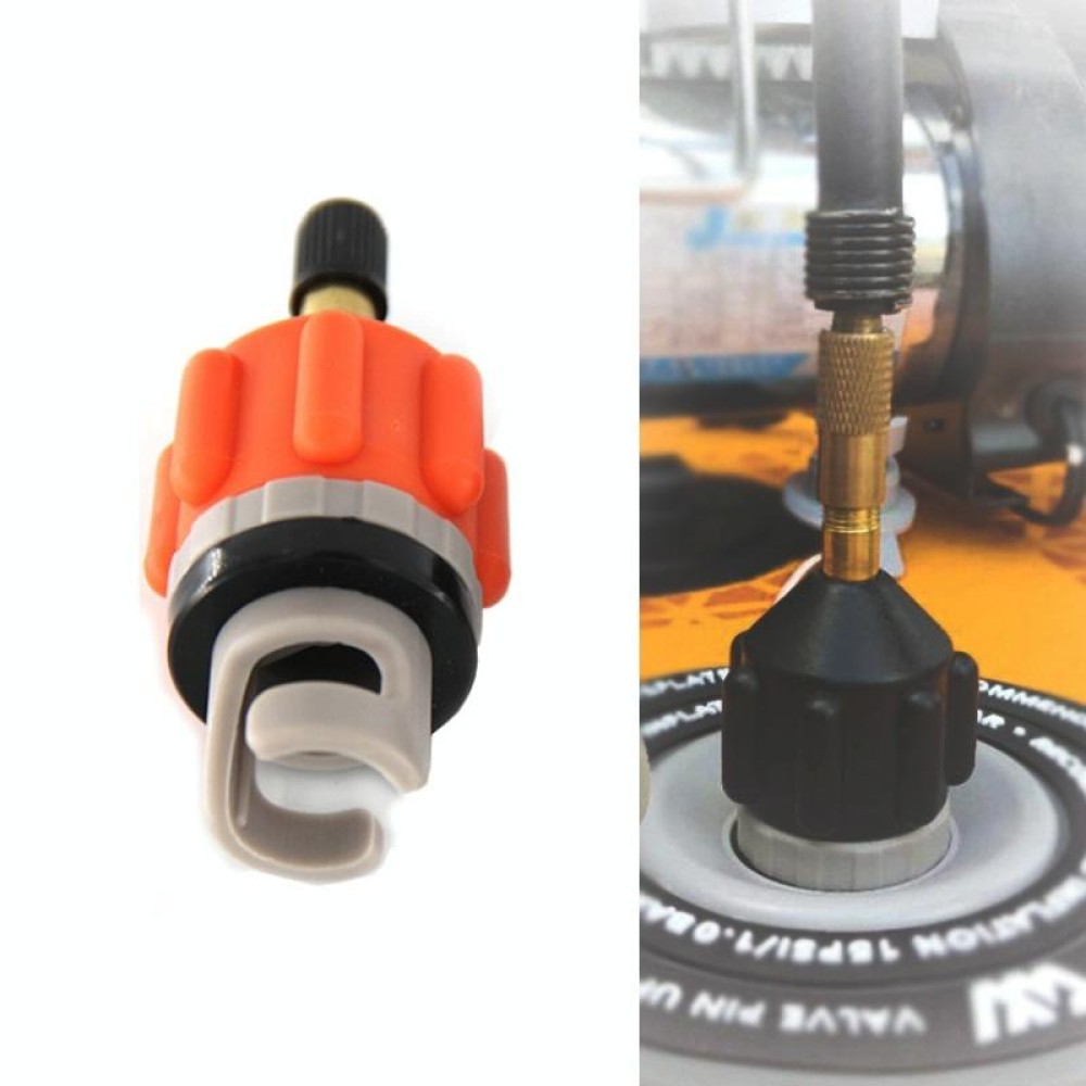 Surfing Paddle Board Adapter Inflatable Air Valve Conversion Air Nozzle(Orange)