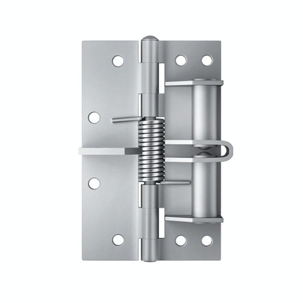 4 Inch Multifunctional Door Closer Automatic Door Closing Hinge, Color: Color Steel Silver