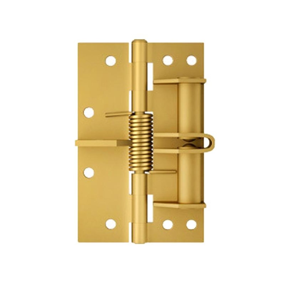 4 Inch Multifunctional Door Closer Automatic Door Closing Hinge, Color: Color Steel Gold