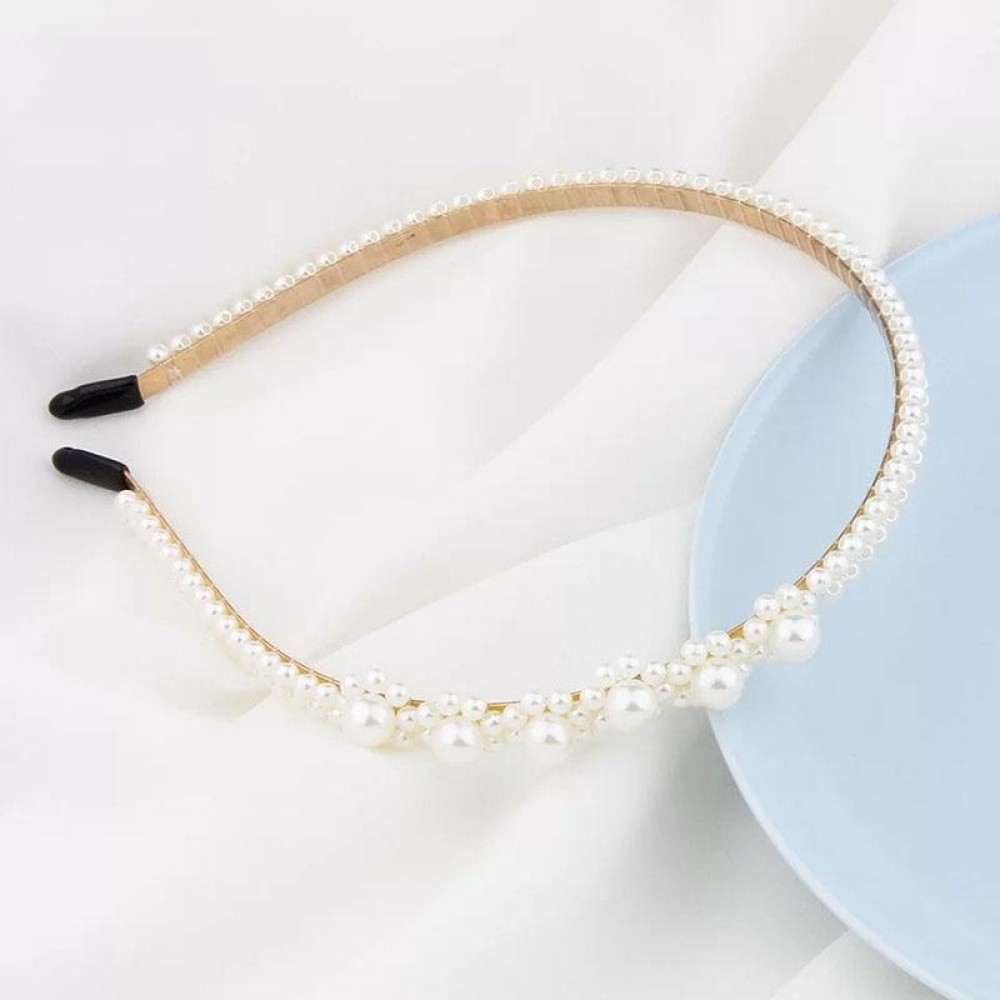 Sweet Pearl Headband Retro Versatile Hair Accessories, Color: 16