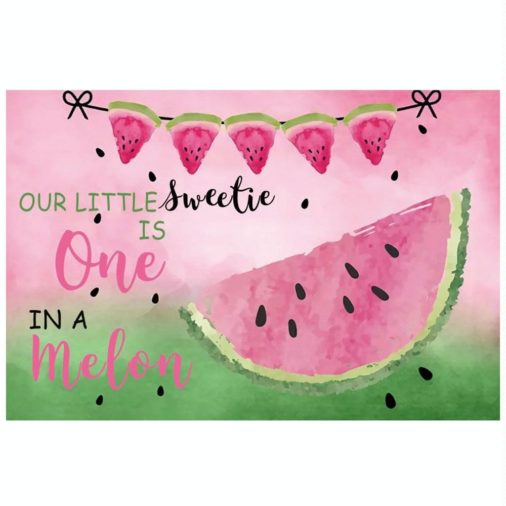 80x120cm Fruit Watermelon Birthday Party Backdrop Photography Decorative Background Props(12010772)