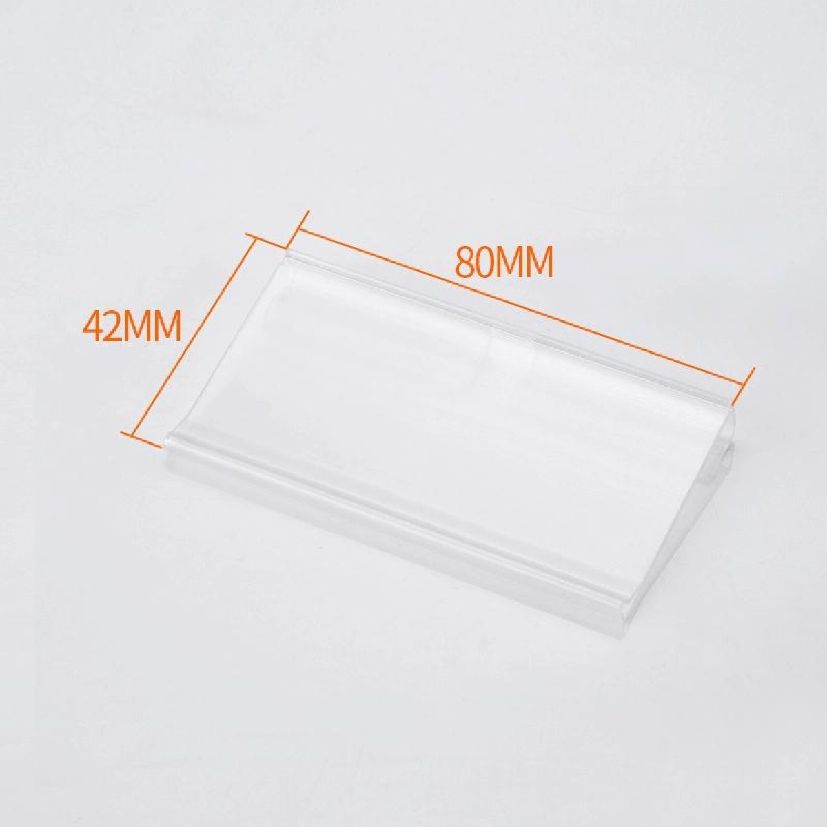 10pcs /Pack 42 x 80mm Supermarket Double Line Price Tag Display