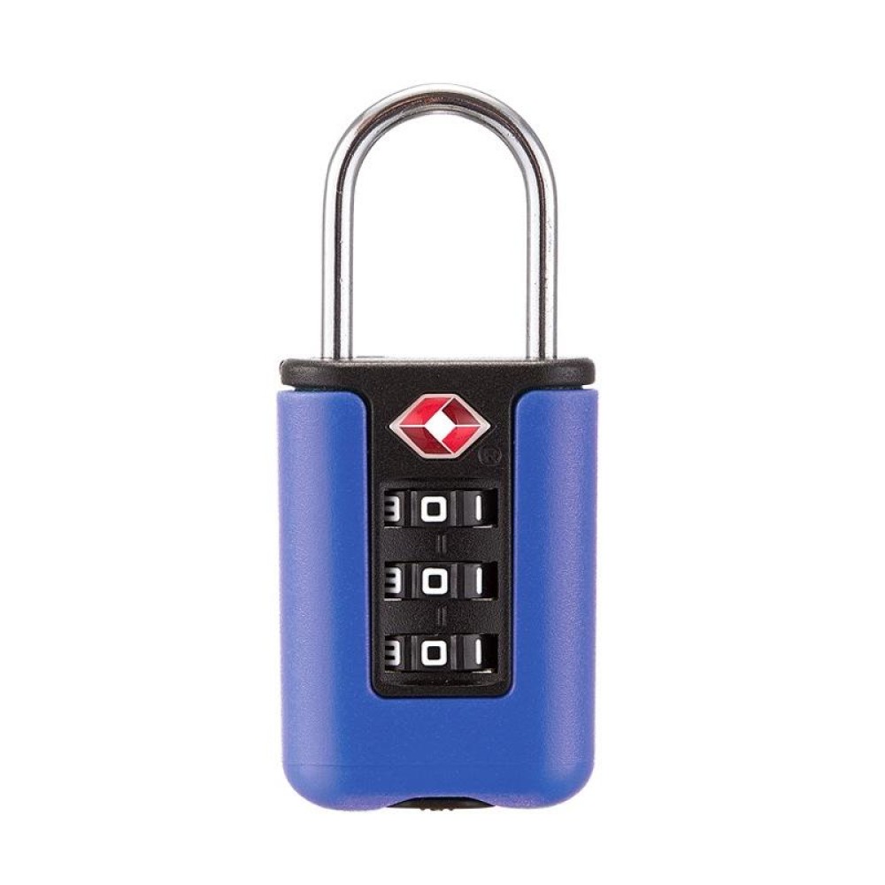 TSA Customs Code Lock Travel Luggage Lock Mini Contrast Color Design Combination Padlock(Purple Blue)