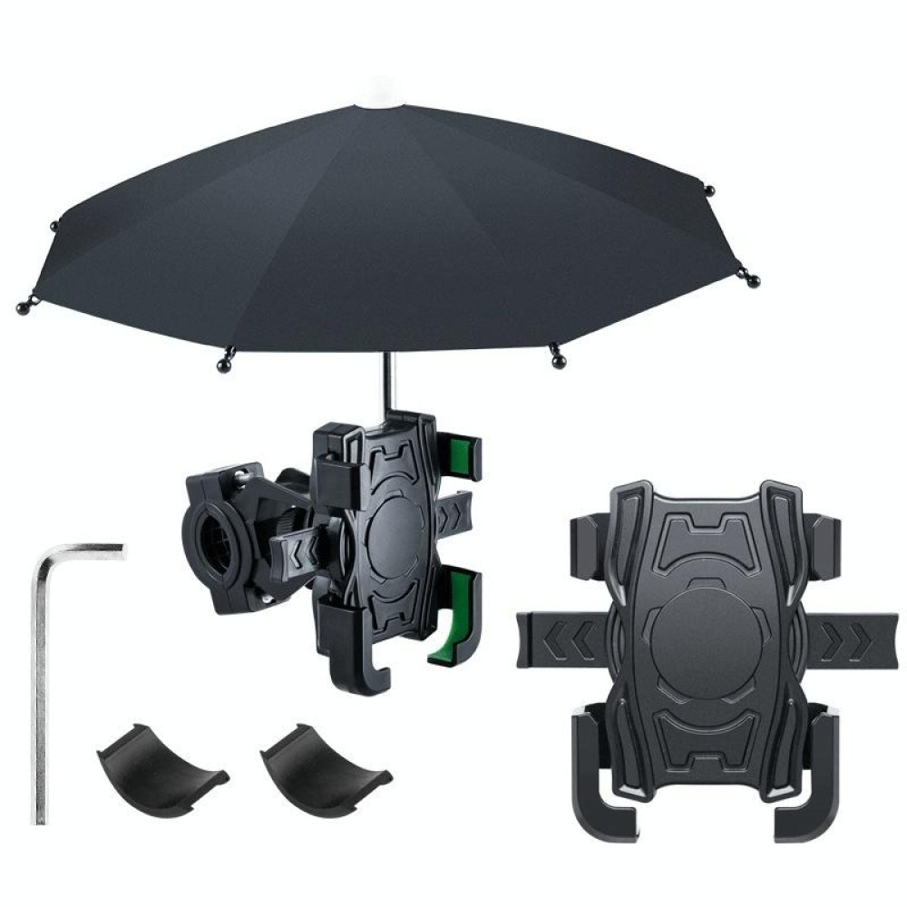 Motorcycle Waterproof Sunshade Umbrella Mobile Phone Navigation Bracket(Handlebar)