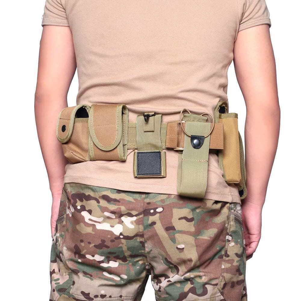 130cm Security Duty Outdoor Multifunctional Waist Pack(Khaki)