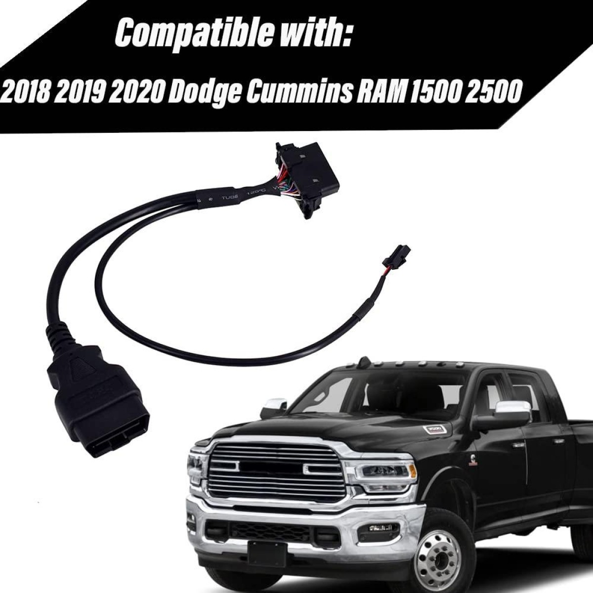 Safety Gate Bypass OBD2 Cable for Dodge Cummins RAM 1500 2500 2018-2020