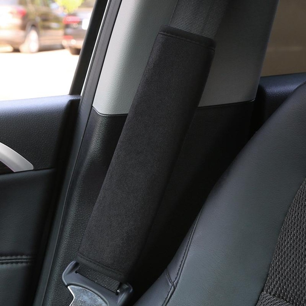 Car Seat Belt Protector Soft Extended Shoulder Pads, Color: Black Ice Silk