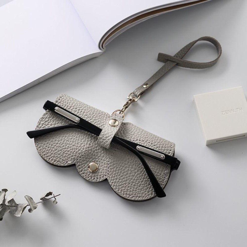 3pcs Portable Glasses Storage Bag Jewelry Clip Pouch(Grey)