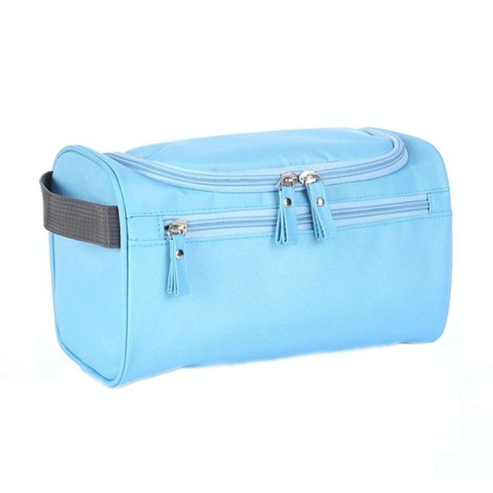 Horizontal Travel Toiletries Storage Bag Waterproof Cosmetic Bag(Sky Blue)
