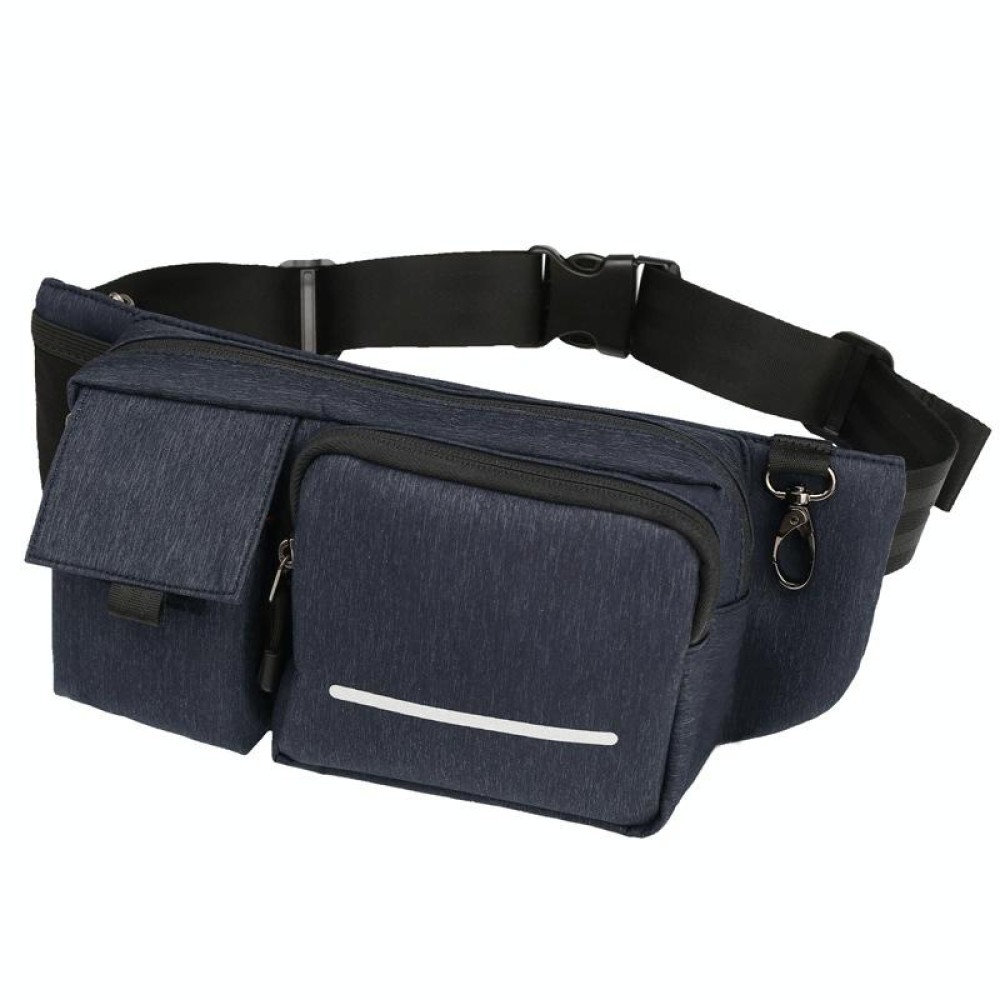 Multifunctional Waterproof Waist Bag Outdoor Casual Crossbody Bag(Deep Blue)