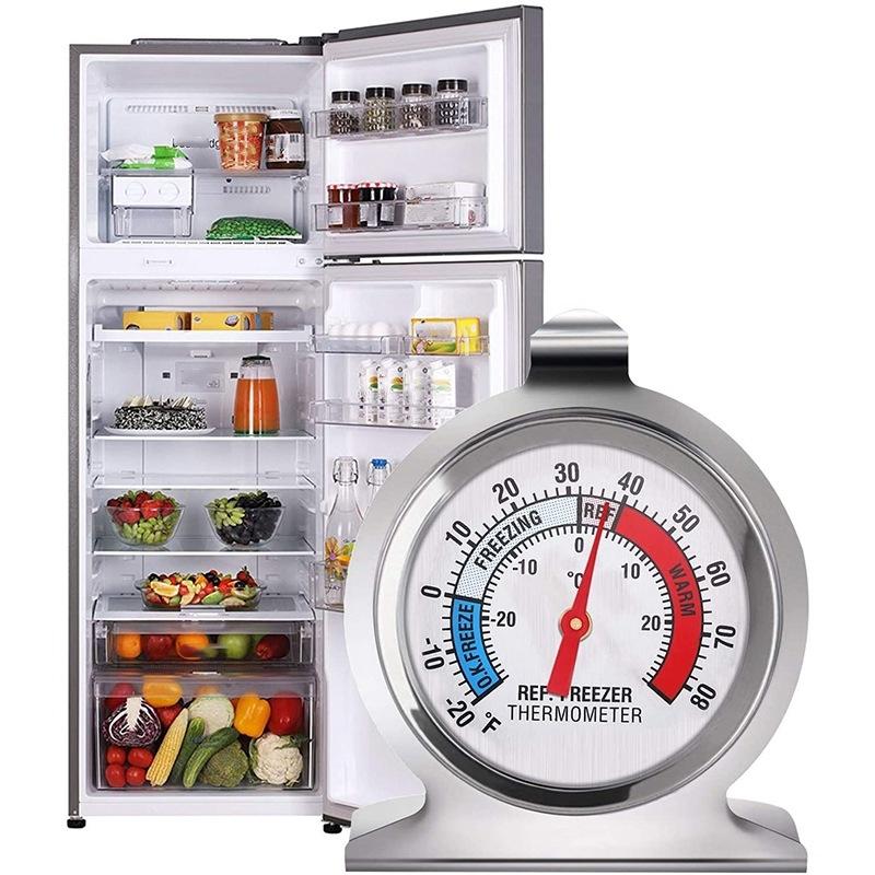 2 Inch Stainless Steel Refrigerator Thermometer Freezer Thermometer