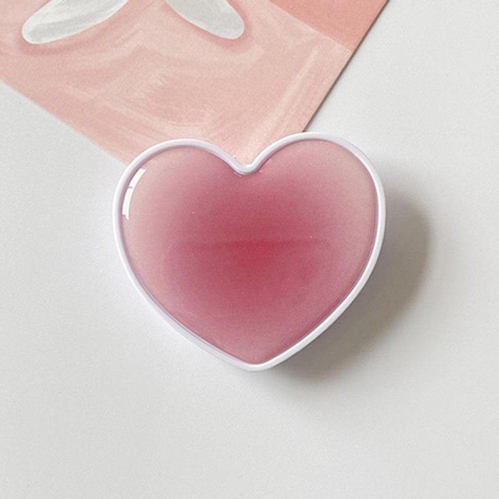 Gradient Color Love Drip Retractable Desktop Cell Phone Air Bag Bracket(Rose Pink)
