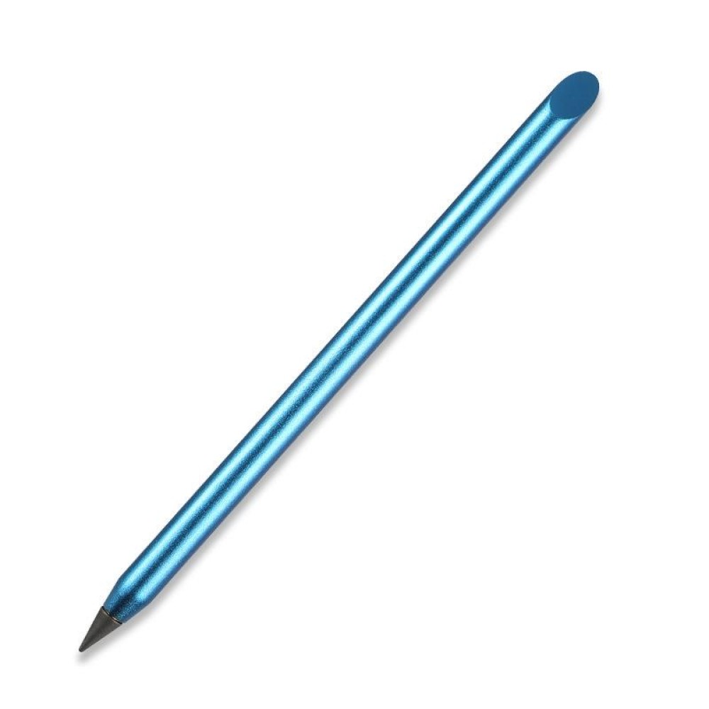 Office Pencil Unlimited Writing Eternal Metal Pen Inkless Pen Student Writing Pencil HB(Blue)