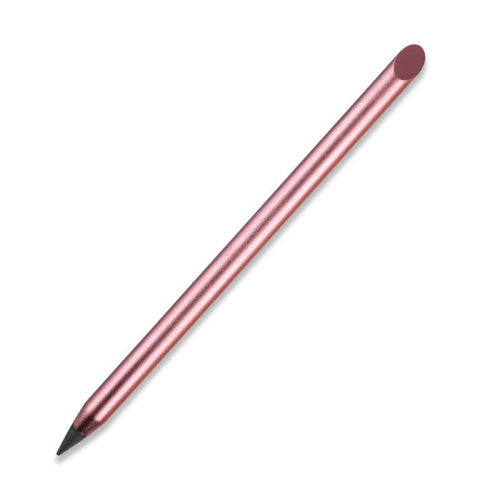Office Pencil Unlimited Writing Eternal Metal Pen Inkless Pen Student Writing Pencil HB(Pink)