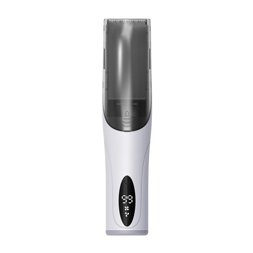 Electric Waterproof Hairdresser Children Low Noise Rechargeable Push Clipper, Specification: Digital Version White
