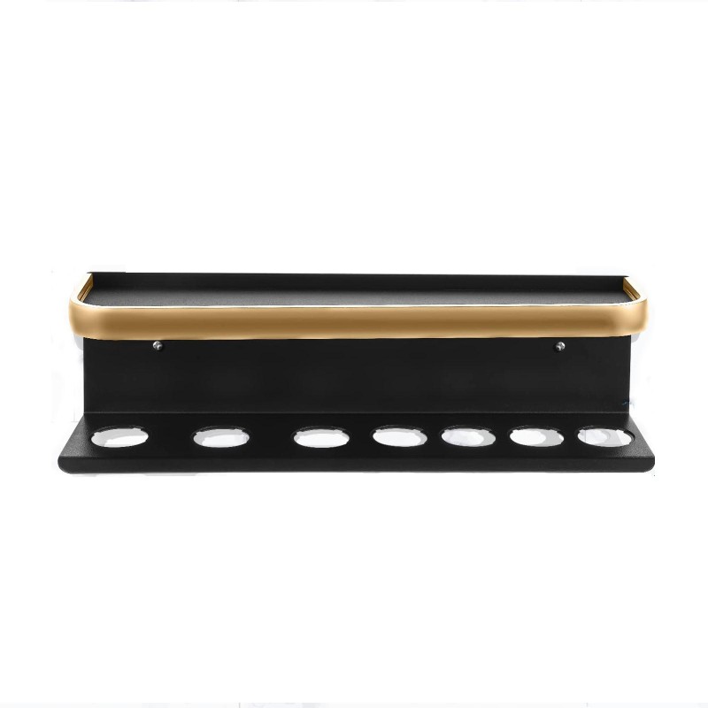 For Dyson Airwrap Wall-mounted Shelf Storage Rack, Color: A Type Black Gold