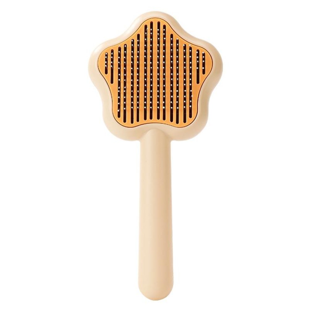 Pet Fine-Tooth Comb To Remove Floating Hair And Knots(Yellow)