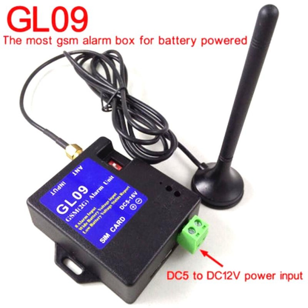 GL09-B 3G 8 Channel GSM SMS Alarm System Module For Battery Operated  Alert