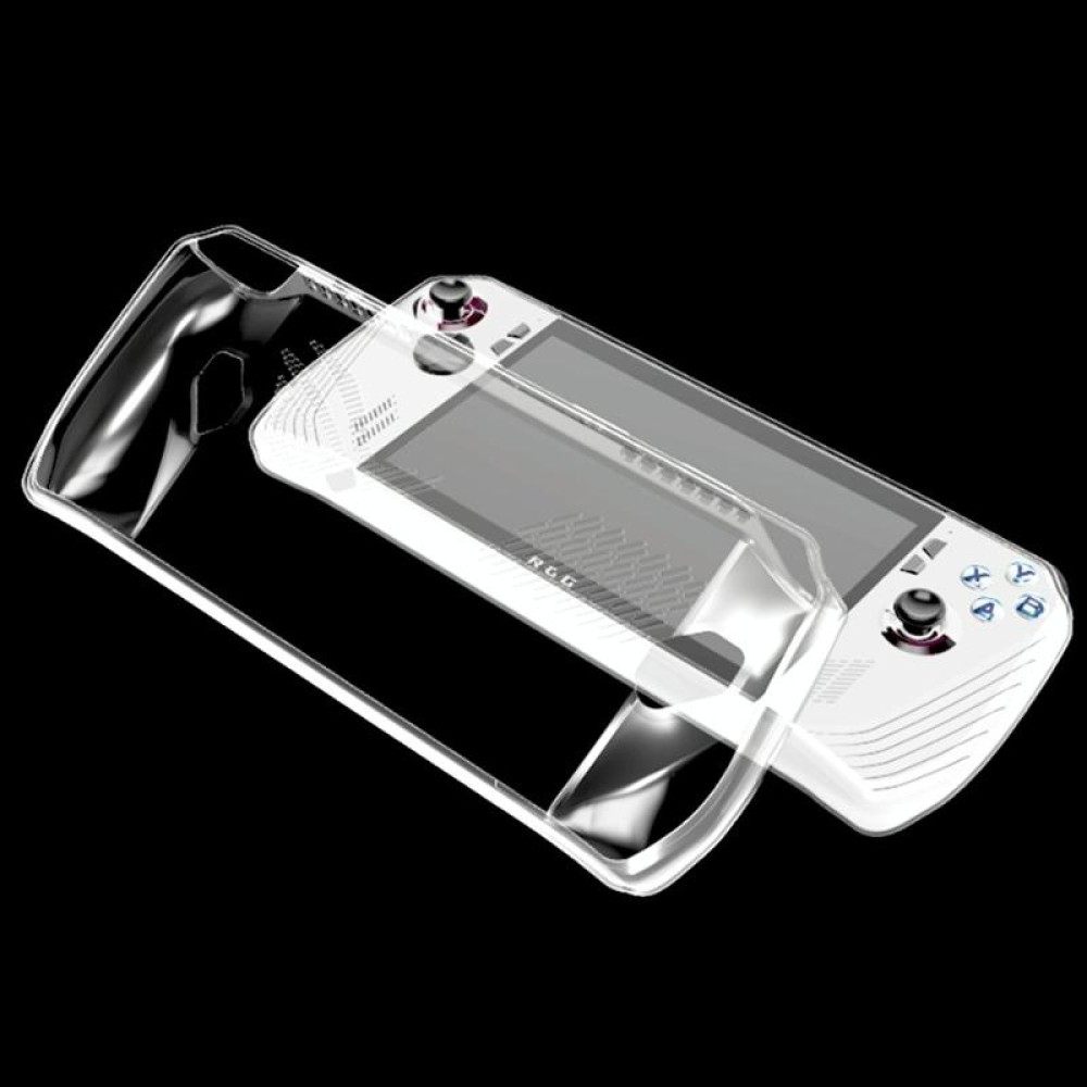 For ASUS ROG ALLY Protective Case Game Console Anti-drop Cover(Transparent White)