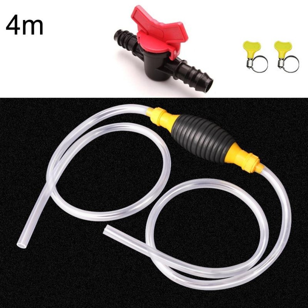 4m With Switch Car Motorcycle Oil Barrel Manual Oil Pump Self-Priming Large Flow Oil Suction