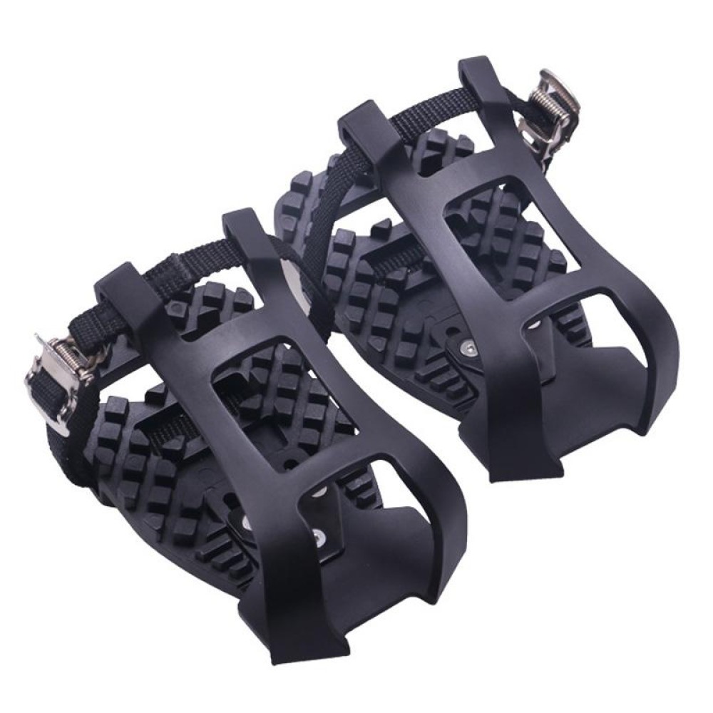 Bicycle Pedal Foot Binding Indoor Exercise Bike Pedal Accessories(Black)