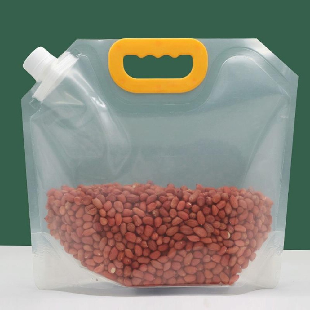 5pcs Portable Food Packaging Bag Grain Sealed Bag Fresh-keeping Storage Bag, Capacity: 1.5kg