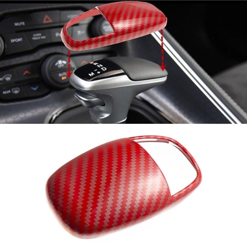 For Dodge Challenger/Charger SRT Gear Left-hand Drive Head Cover Gear Lever Decoration(Red)