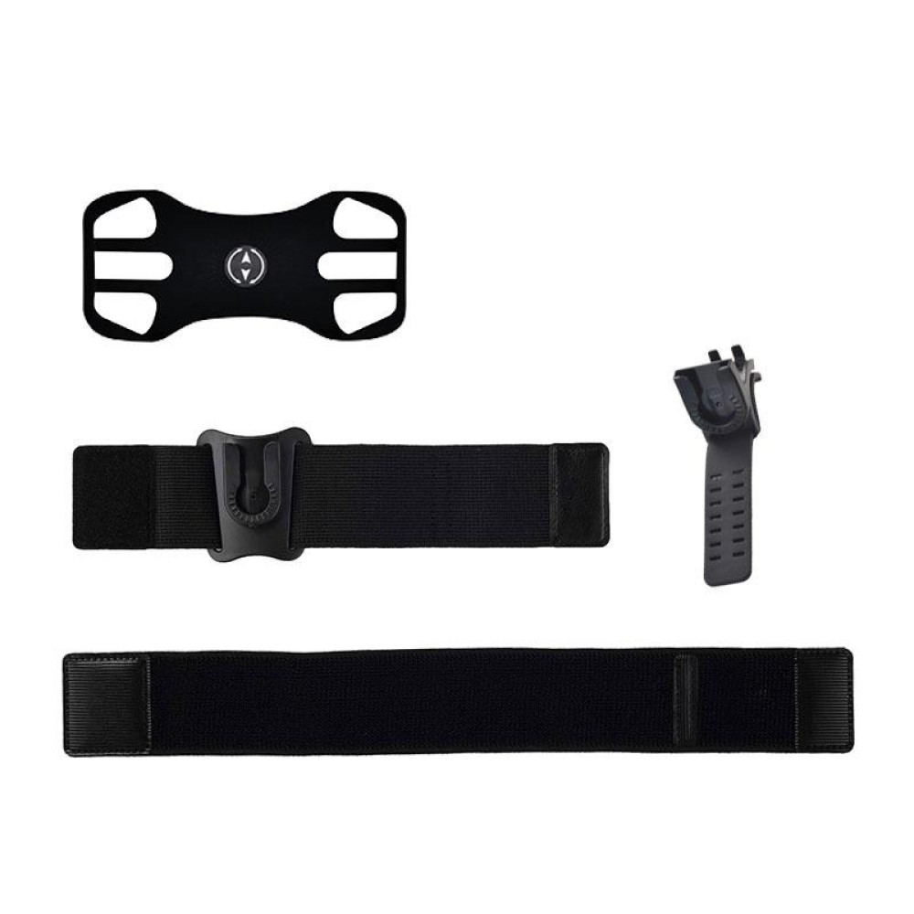 3 In 1 Disassembered Rotating Arm Belt Bag Sports Phone Bag Bracket For 4.5-7 inch Phones(Black)