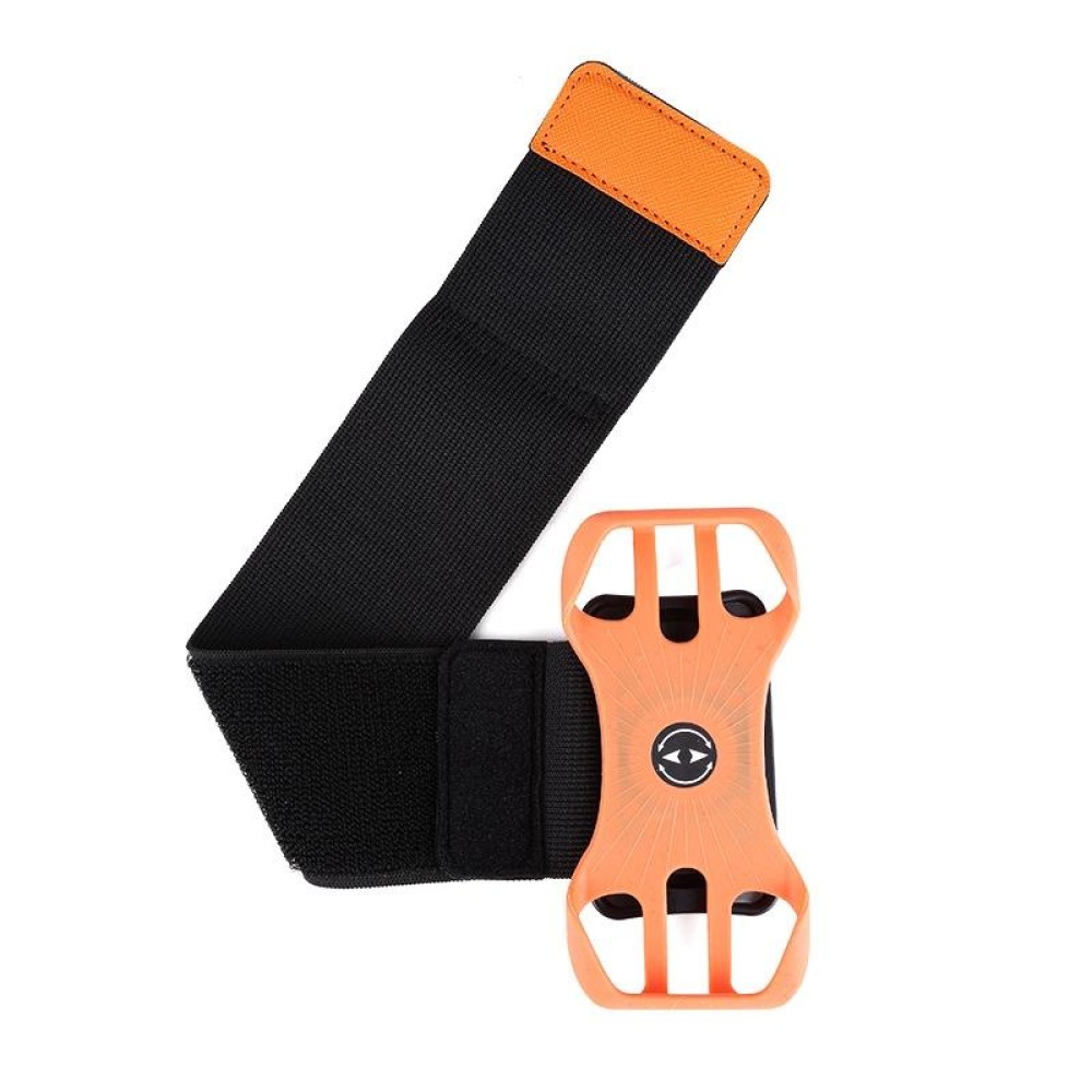 Four Claws Wide Removable Swivel Arm Wrist Strap Cell Phone Bag Sports Arm Bag For 4.5-7 inch Phone(Orange)