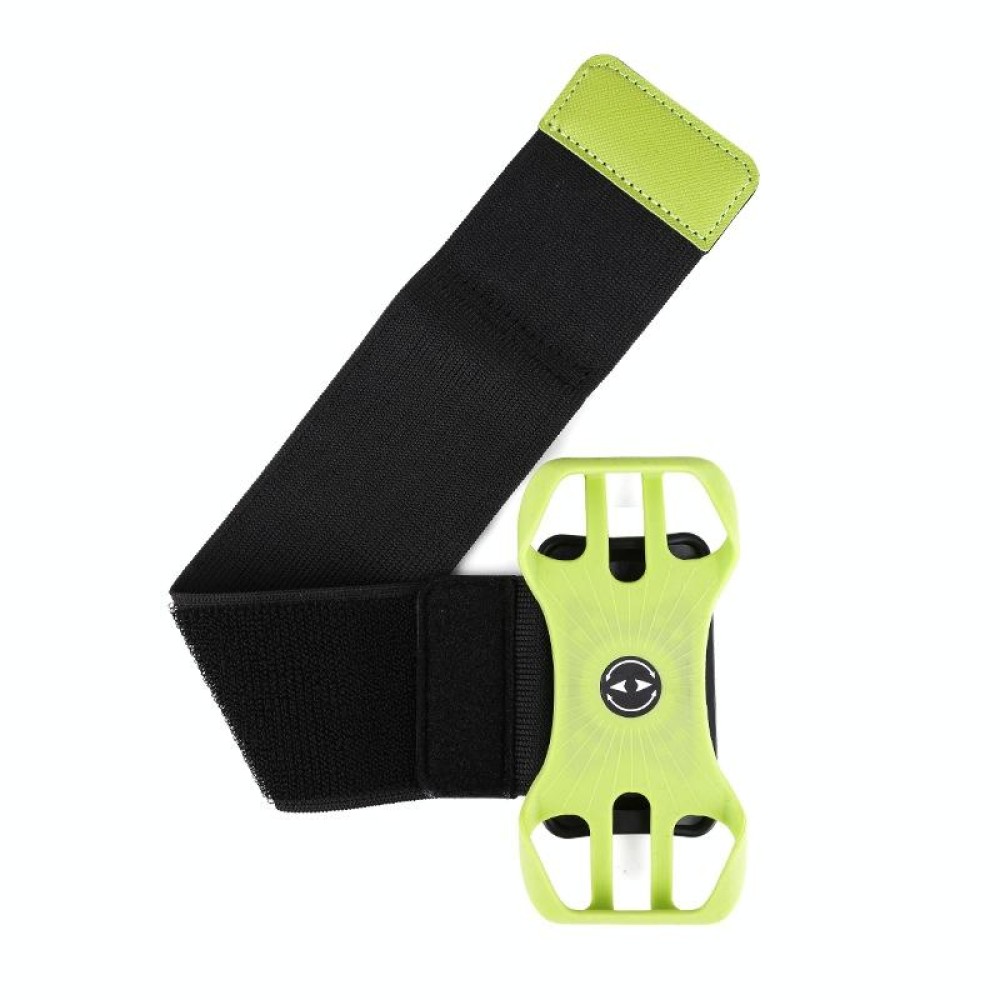 Four Claws Wide Removable Swivel Arm Wrist Strap Cell Phone Bag Sports Arm Bag For 4.5-7 inch Phone(Fluorescent Green)