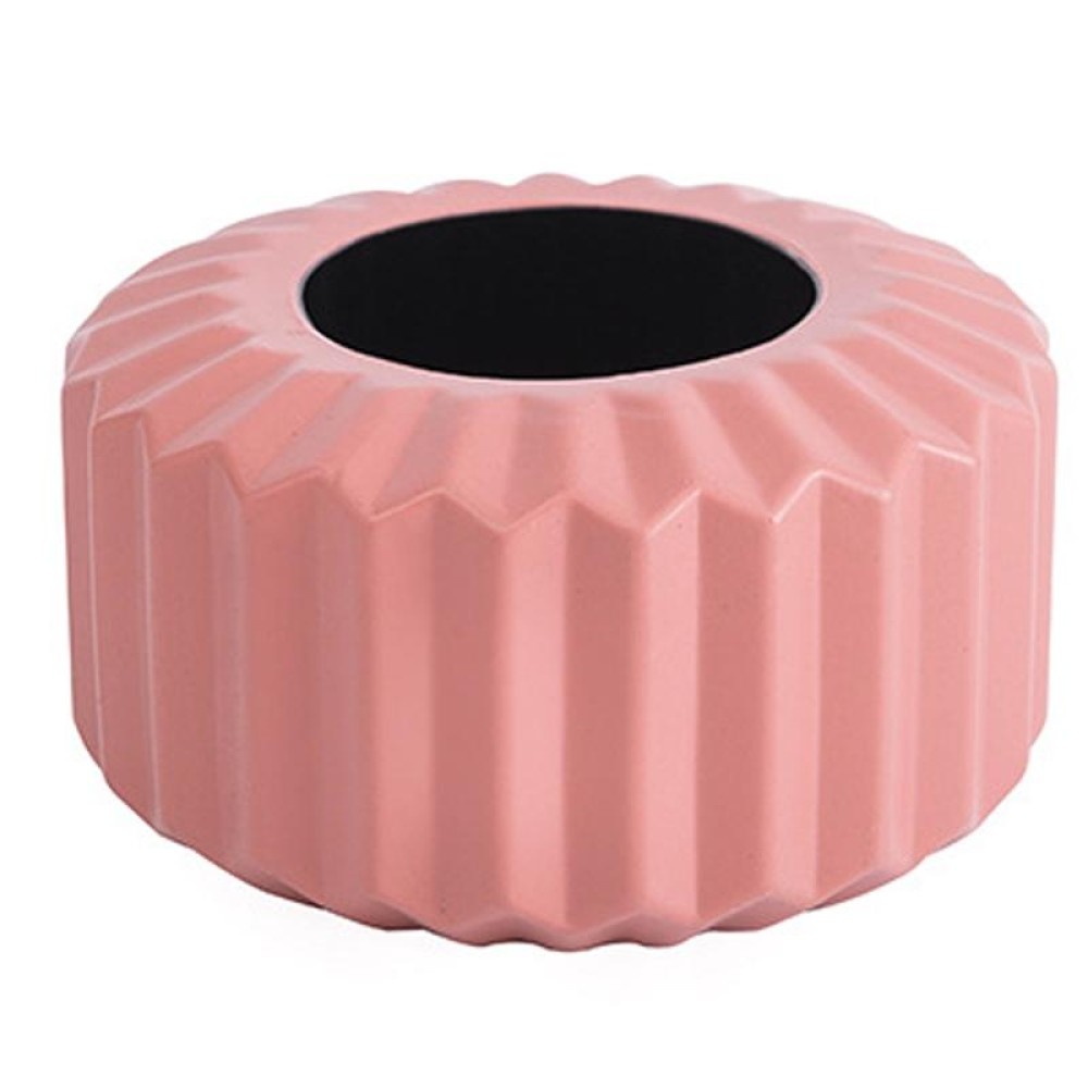 Simple PE Vase Wet And Dry Flower Arrangement Container Imitation Glaze Decorative Wrestling Resistant Plant Pot(Rose Pink)