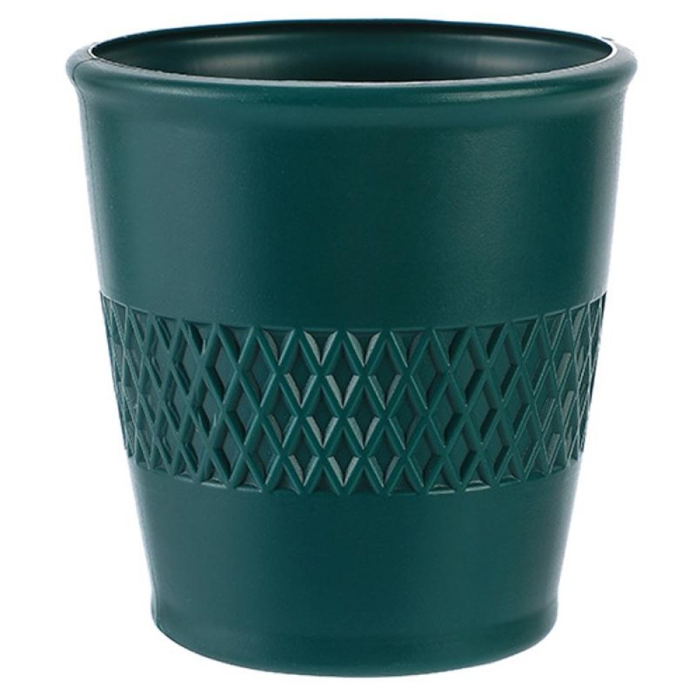Simple PE Vase Wet And Dry Flower Arrangement Container Drop Resistant Imitation Glaze Hydroponic Flower Pot(Sea Blue)