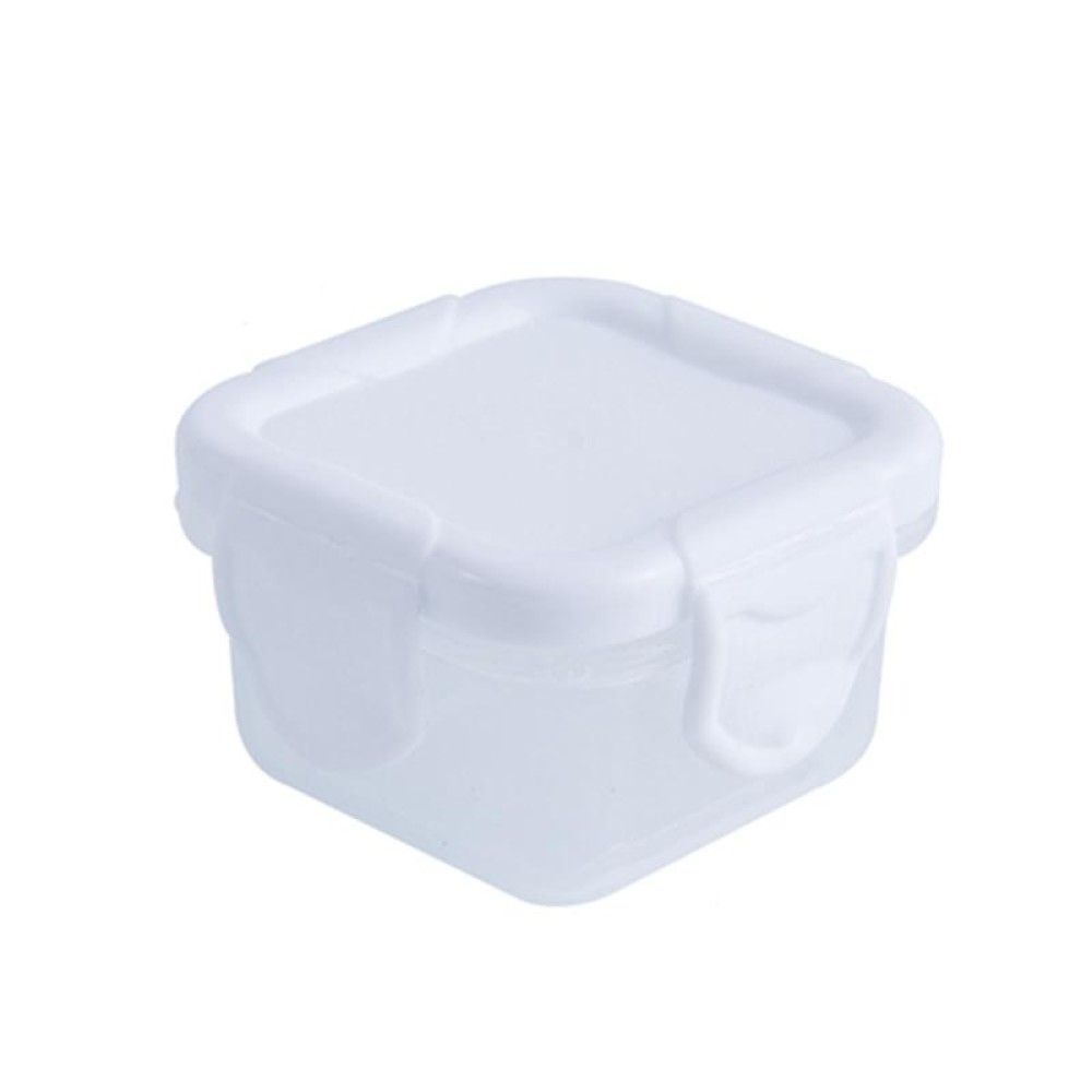 60ml Mini Fresh-Keeping Box Food Grade Thickened Sealed Baby Food Supplement Box(Ivory White)