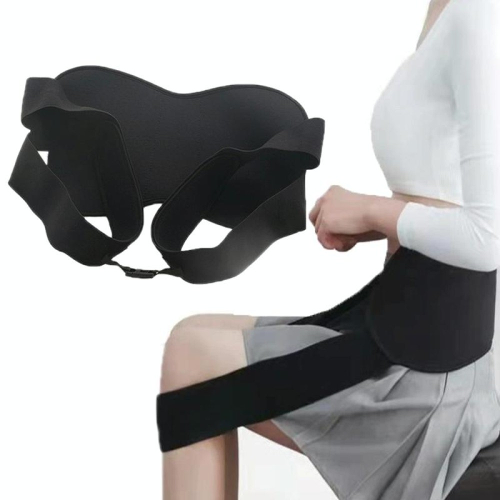 Sedentary Waist Support Auxiliary Belt Anti-hunchback Sitting Corrector(Black)