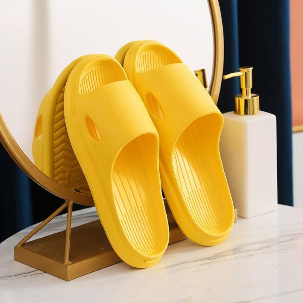 Household Soft Sole Slippers Bathroom Non-Slip Sandals, Size: 36-37(Yellow)