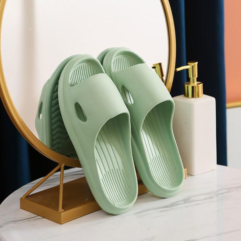 Household Soft Sole Slippers Bathroom Non-Slip Sandals, Size: 40-41(Green)