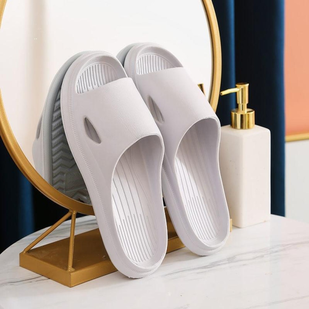 Household Soft Sole Slippers Bathroom Non-Slip Sandals, Size: 44-45(Grey)