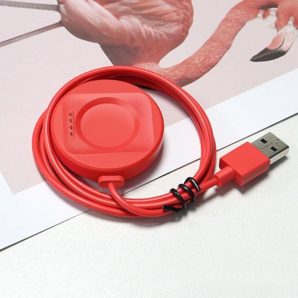 For OPPO Watch 2 Watch USB Port Magnetic Charger Charging Cable(Red)